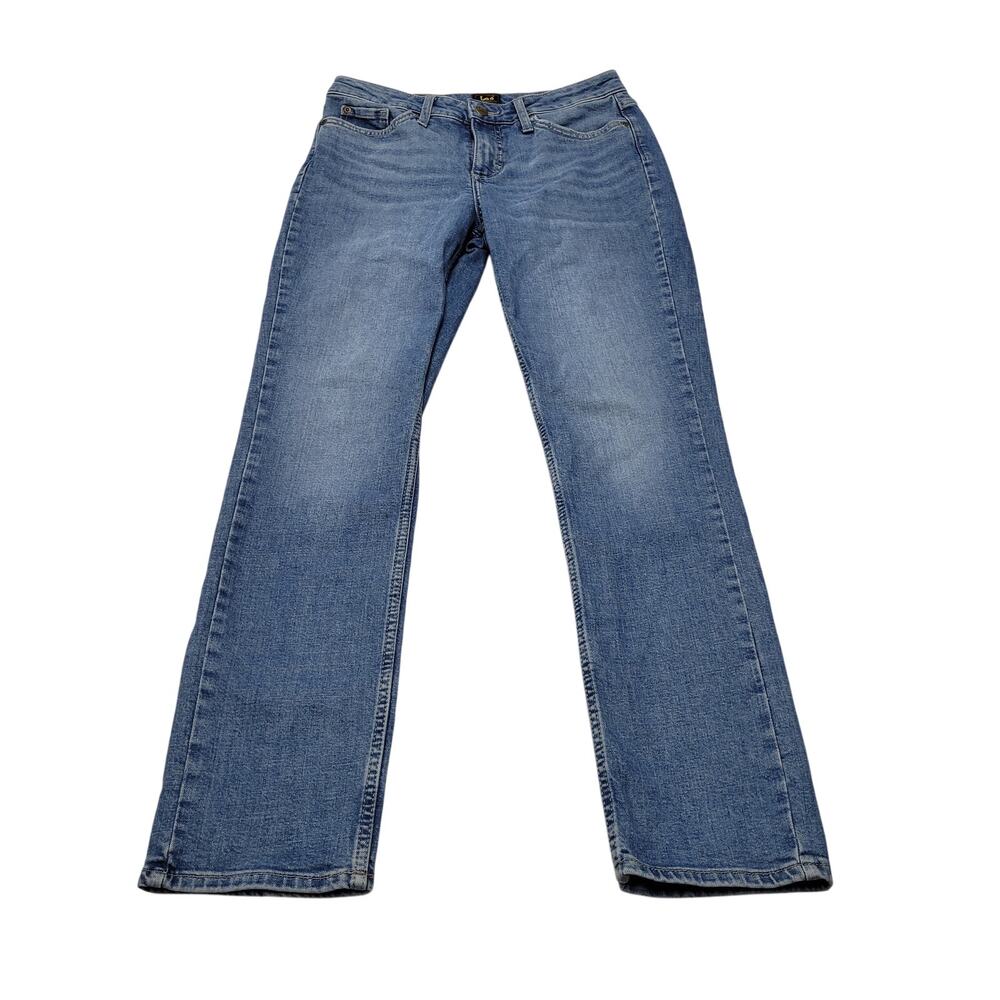 Lee Midrise straight leg jeans stretch western 4 M